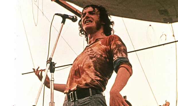 Joe Cocker performing at Woodstock on 17 August 1969