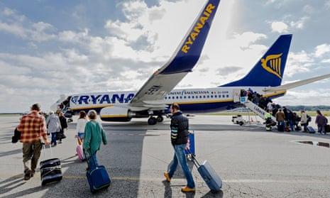 Ryanair plane in Germany