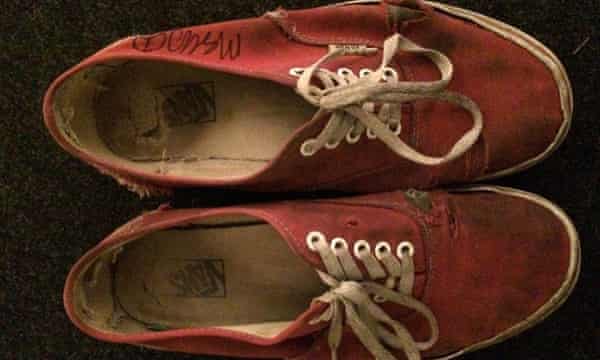 Dirty red vans clearance