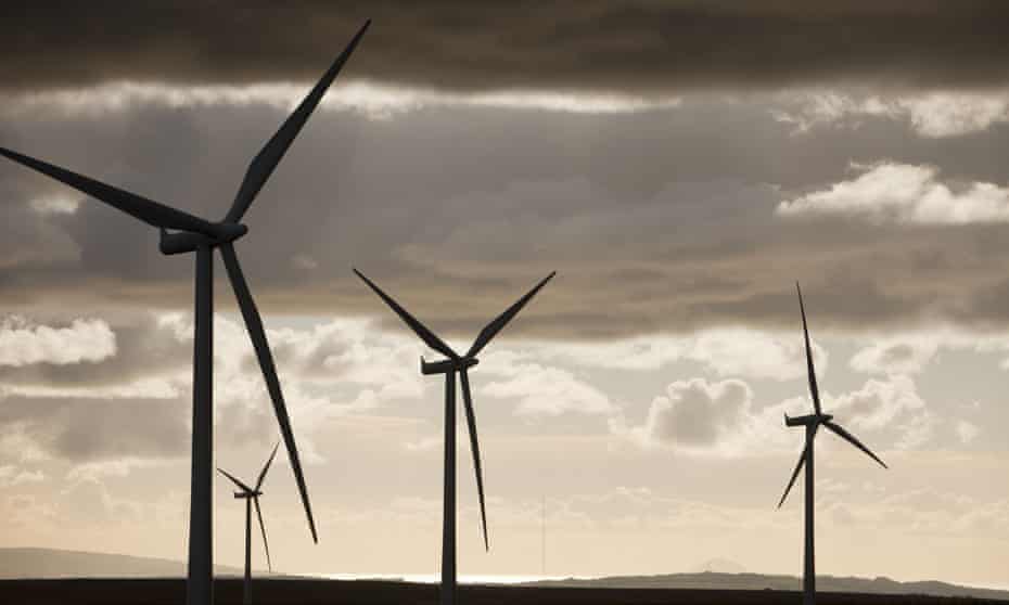 Whitlee windfarm on Eaglesham Moor, just south of Glasgow in Scotland.
