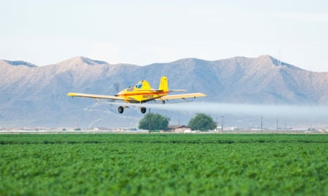 plane spraying pesticides 