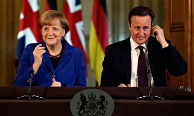 Cameron and Merkel press conference in Downing street