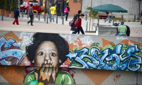 Graffit in Bogota, Colombia, where it has been officially legalised.