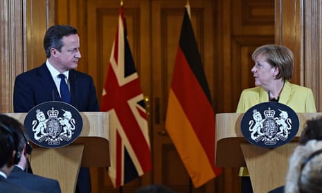 German Chancellor Angela Merkel visits UK