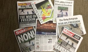 What The Uk National Newspapers Said About The Charlie Hebdo Attack Media The Guardian