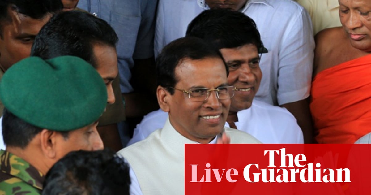 Sri Lanka Election Maithripala Sirisena Elected President In Surprise Result As It Happened World News The Guardian