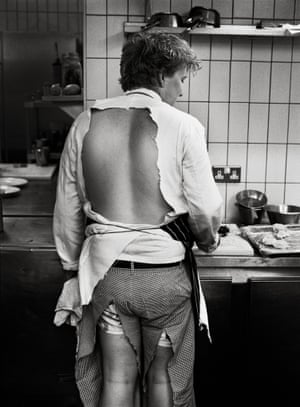"One day a chef maned that he was too hot, so I took a carving knife in one hand, held his jacket with the other and slashed it. Then I slashed his trousers. Both garments were still on his body at the time. 'That should provide a bit of ventilation,' I told him, and when he asked if he could change out of his chopped-up clothes I said, 'Yes, at the end of the service.'"
