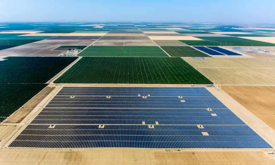Westlands Solar Park is 20 mw solar farm constructed on brownfield land near Interstate 5 in Fresno County in the Central Valley of California. It is built on unusable former agriculture land due to excess salt pollution.