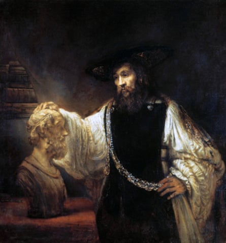Nearly lost at sea ... Aristotle Contemplating the Bust of Homer by Rembrandt.