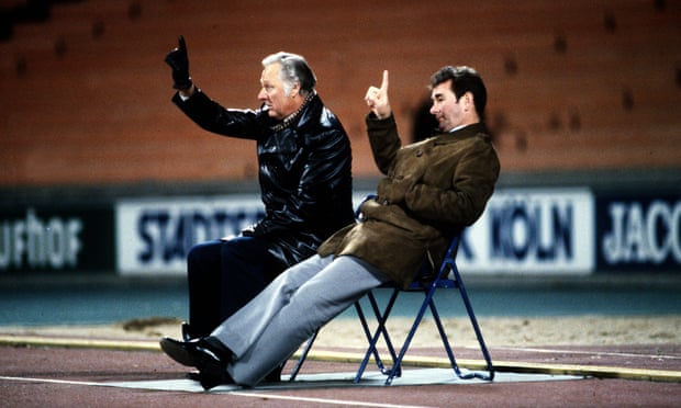 Brian Clough and Peter Taylor during Nottingham Forest's European Cup semi-final in 1979 against Cologne.