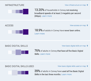 Digital exclusion heatmap