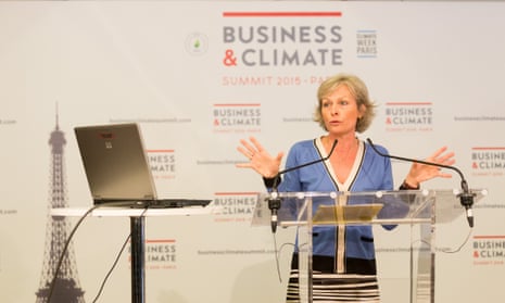 Claire Martin, from Renault, speaking at the Climate and Business summit in Paris in May.