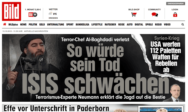 Axel Springer has banned readers who use adblockers from the Bild website