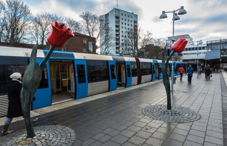 Högdalen metro station in Stockholm