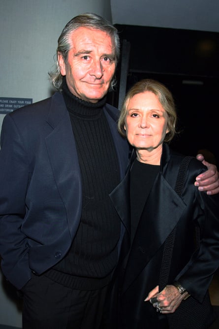 Gloria Steinem with her late husband, David Bale, in 2003