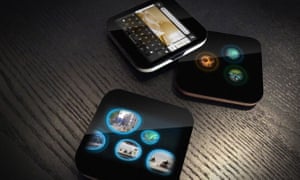 Solu is four inches wide and has an edge-to-edge touchscreen