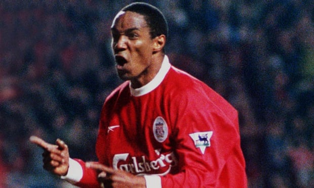 Paul Ince scores for Liverpool