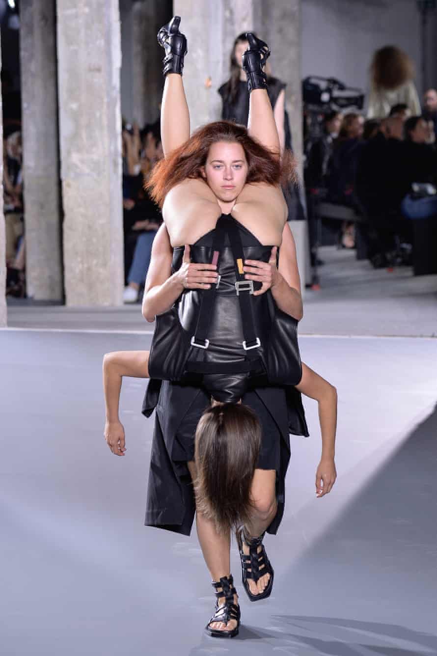 Another human backpack, courtesy of Rick Owens.