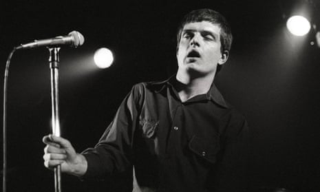 Ian Curtis performing live in Rotterdam in 1980.