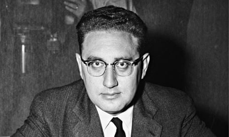 Henry Kissinger Seated at Desk 1957