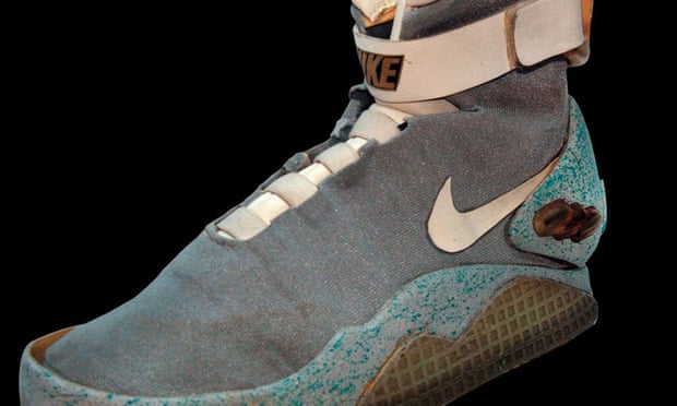 Nike delivers Back to the Future style power lace shoes to Michael J Fox Movies The Guardian