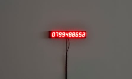 Christian Boltanski's clock counts the number of seconds he's been alive