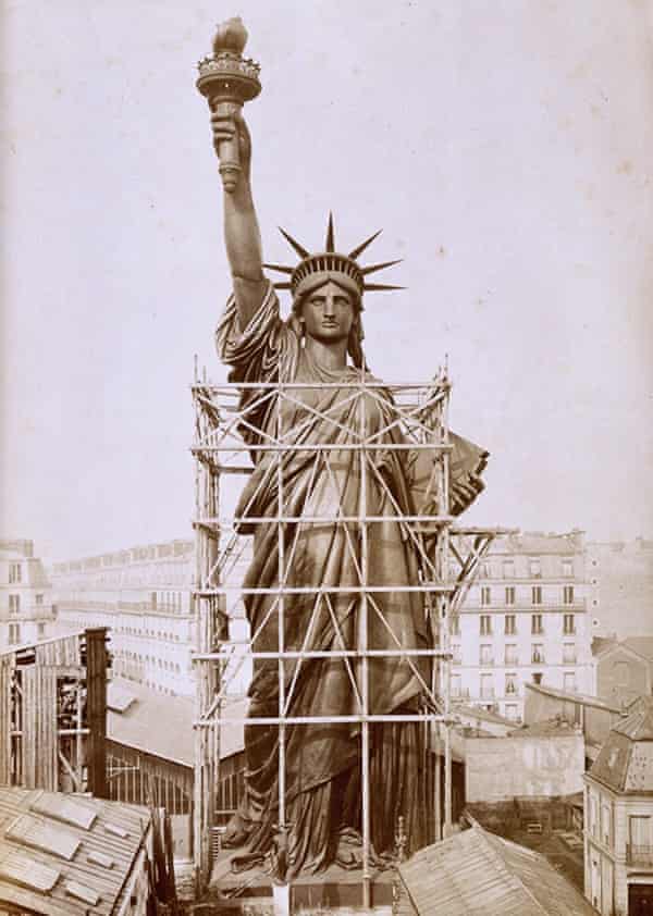 New York City Unveils Statue Of Liberty New York The Guardian