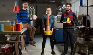 Ben Alun-Jones , Kirsty Emery and Hal Watts the creators of Unmade.com at their offices