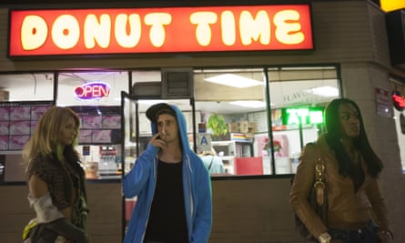 Mia Taylor (right) with co-star James Ransone in a scene from Tangerine.