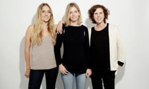 Close knit: (from left) Wool and the Gang’s co-founders Jade Harwood, Aurelie Popper and Lisa Rodwell.