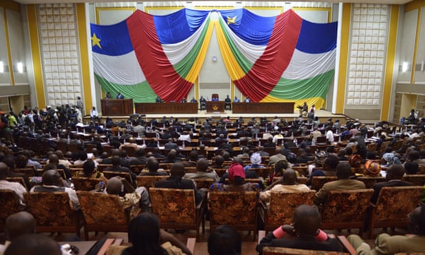 A session of the National Transitional Council of the Central African Republic.