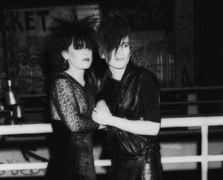 Two goths at London's Batcave in 1984