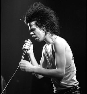 High volume … Nick Cave of the Birthday Party in 1981.
