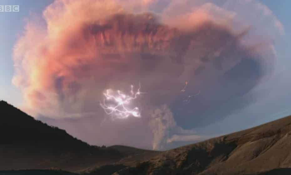 The thunderstorm scene on Patagonia: Earth's Secret Paradise – which turned out to be faked.