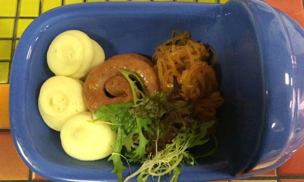 Sausage and mash, part of the Crazy Lunch menu.