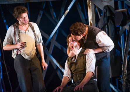 ‘They have to be good’: Yuriy Yurchuk, David Shipley and Samuel Sakker in Peter Maxwell Davies’s The Lighthouse.