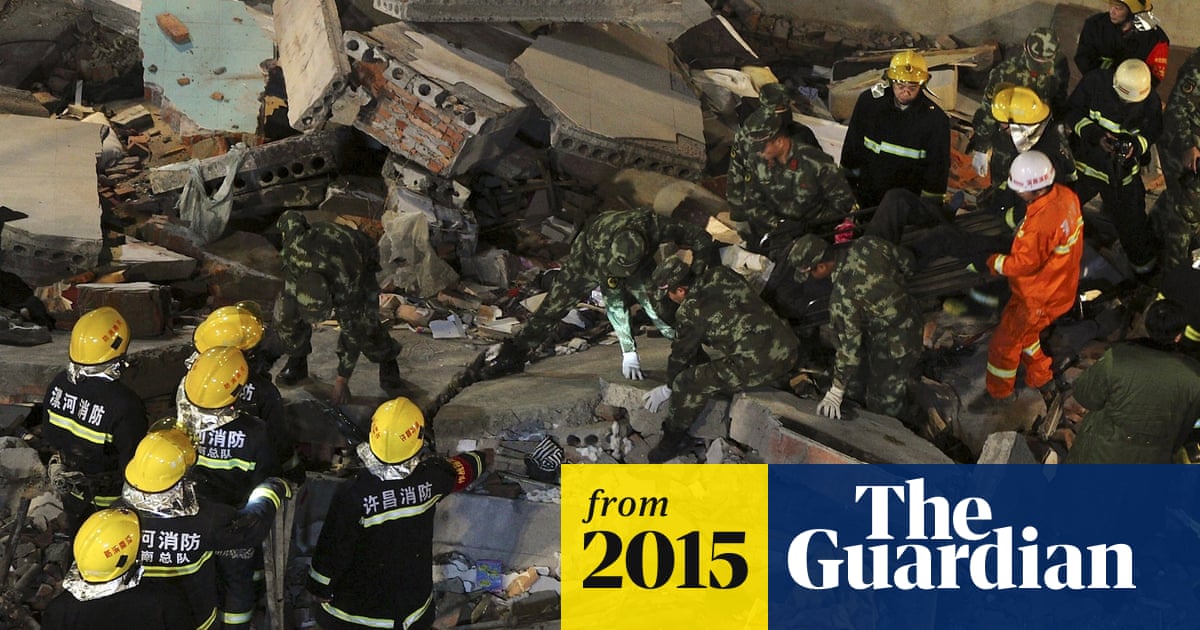 Building collapse in China leaves at least 17 dead