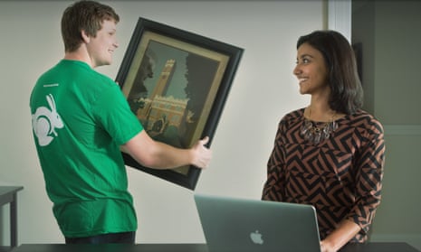 A promotional image from TaskRabbit, one of the biggest companies labelled as part of the 'sharing economy'.
