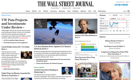 The WSJ City app is to feature content from the Wall Street Journal and the Times, among others