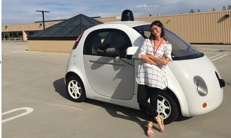 Jemima Kiss and the Google car.
