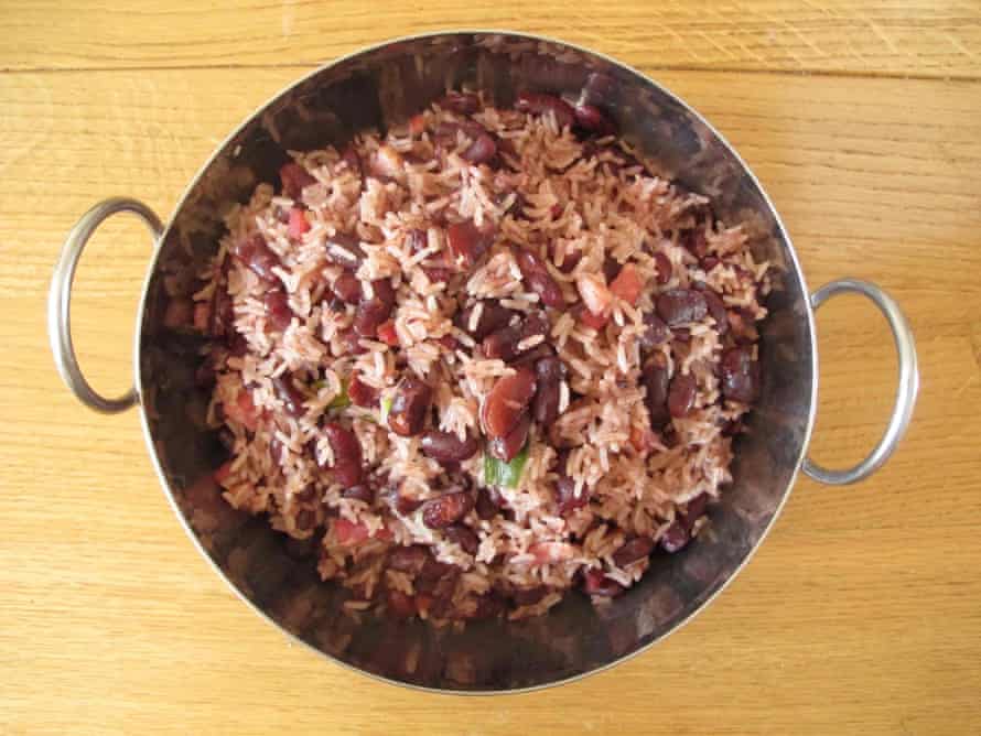 Helen Willinsky's rice and peas.