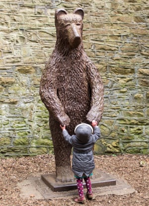 Little and large: the bearpit in Sheffield Botanical Gardens.