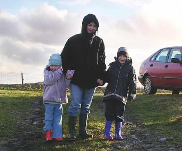 Murdina MacPherson with her children; they all died in the South Uist storm