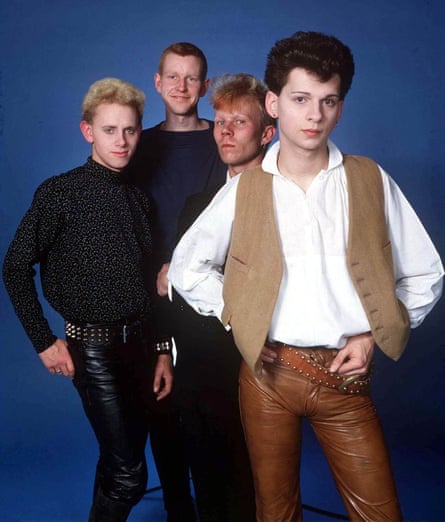 Dave Gahan (front) with Depeche Mode in 1981.