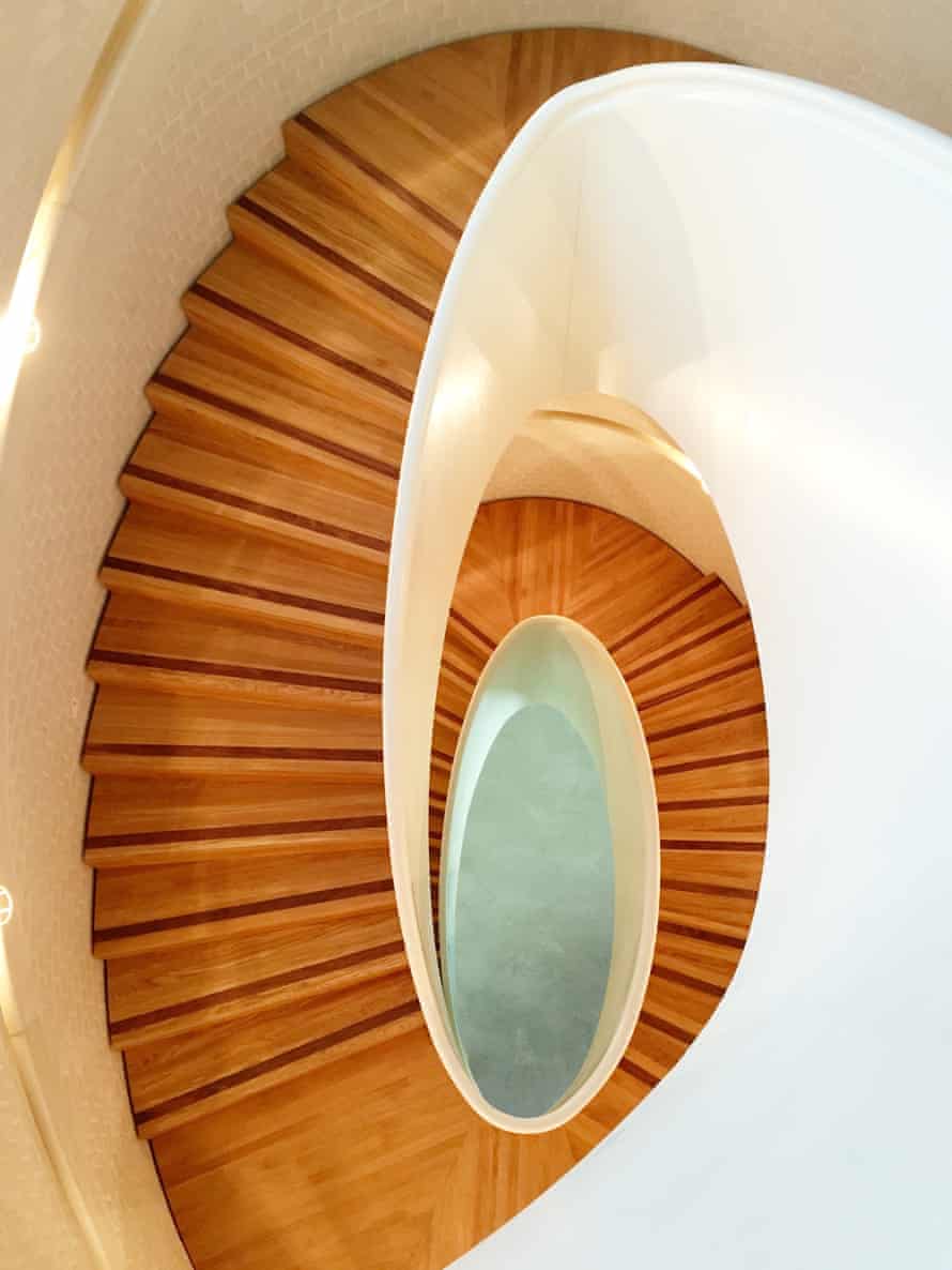Spiral stair … The quality recalls the meticulous hand craftsmanship of a nineteenth-century building.