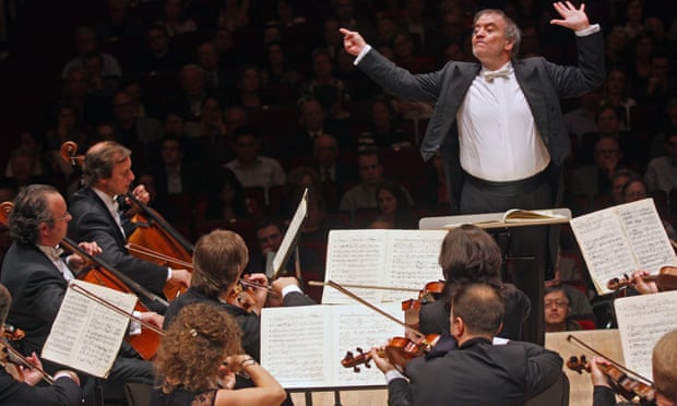 Valery Gergiev leading the Mariinsky Orchestra in an all-Stravinsky program at Carnegie Hall 10 October  2013.