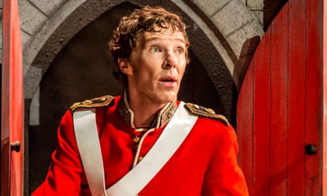 Benedict Cumberbatch as Hamlet at the Barbican.