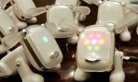 Japanese toy maker Sega's pet dog robots