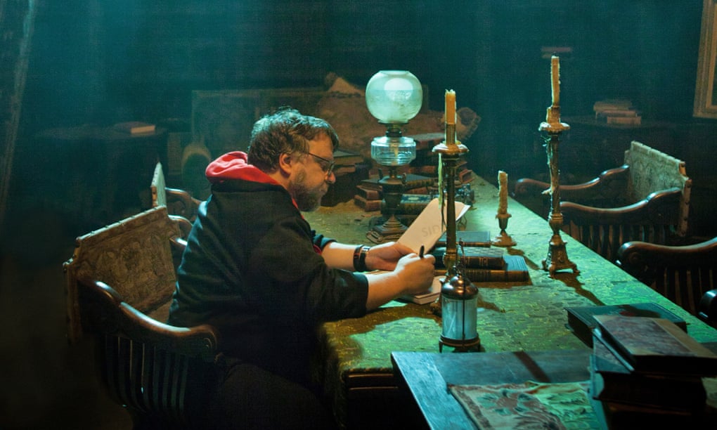 Guillermo del Toro on set of Crimson Peak.