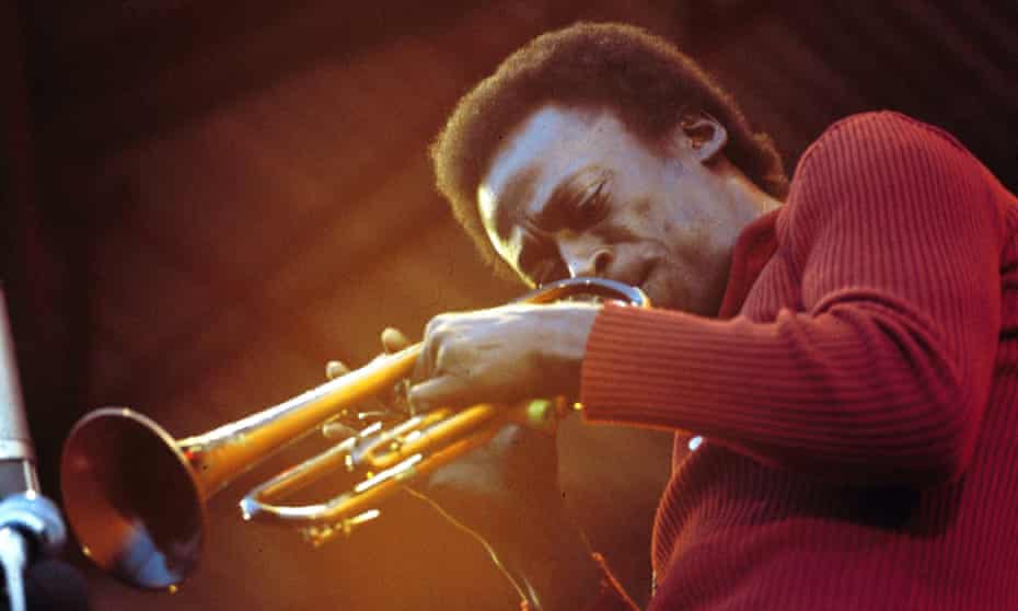 Miles Davis performing live onstage